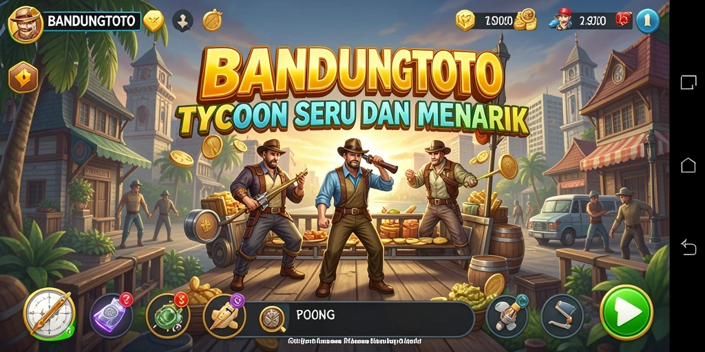 Screenshot utama BANDUNGTOTO menampilkan gameplay Tycoon yang seru.