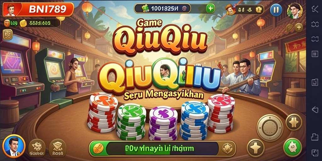 Tampilan gameplay QiuQiu yang menarik dan seru di BNI789.