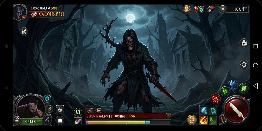 Tampilan gameplay yang menegangkan dari GACOR518.