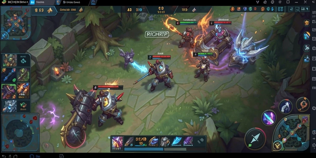 Tangkapan layar gameplay RICHRTP yang mendebarkan saat pertarungan antar tim.