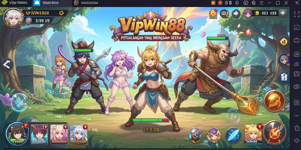 Tampilan gameplay <strong>VIPWIN88</strong> yang menawan dan dinamis.